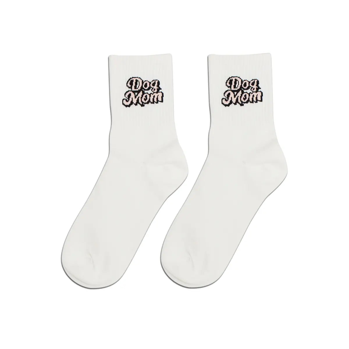 Dog Mom Socks- white