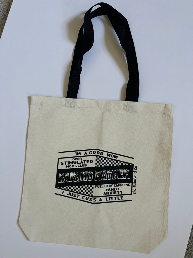 Raising Mayhem tote