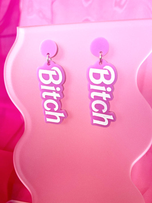 B*tch Barbie earrings